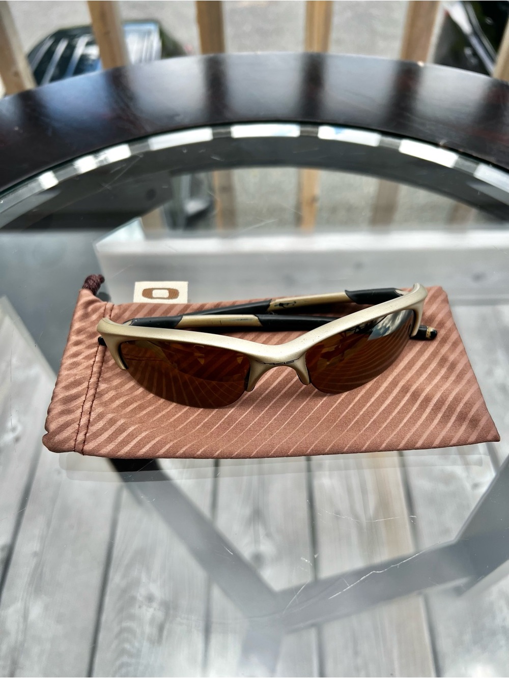 Oakley Half Jacket 1.0 Bronze polarized Lenses Sunglasses Very Rare